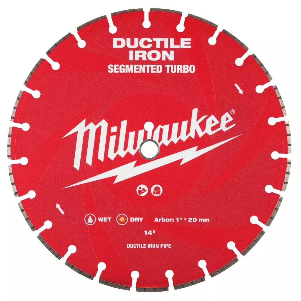 Milwaukee 14" Ductile Iron Segmented 49-93-7340
