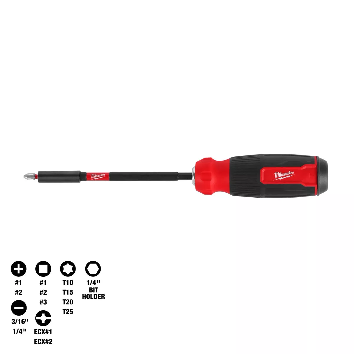 Milwaukee 14-IN-1 Multi-Bit Screwdriver w/ SHOCKWAVE™ Impact Duty Bits
