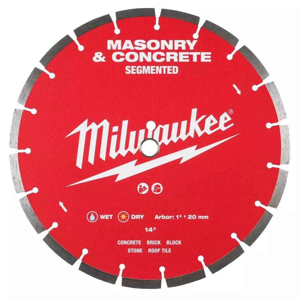 Milwaukee 14" Segmented Masonry & Concrete Diamond Blade 49-93-9314