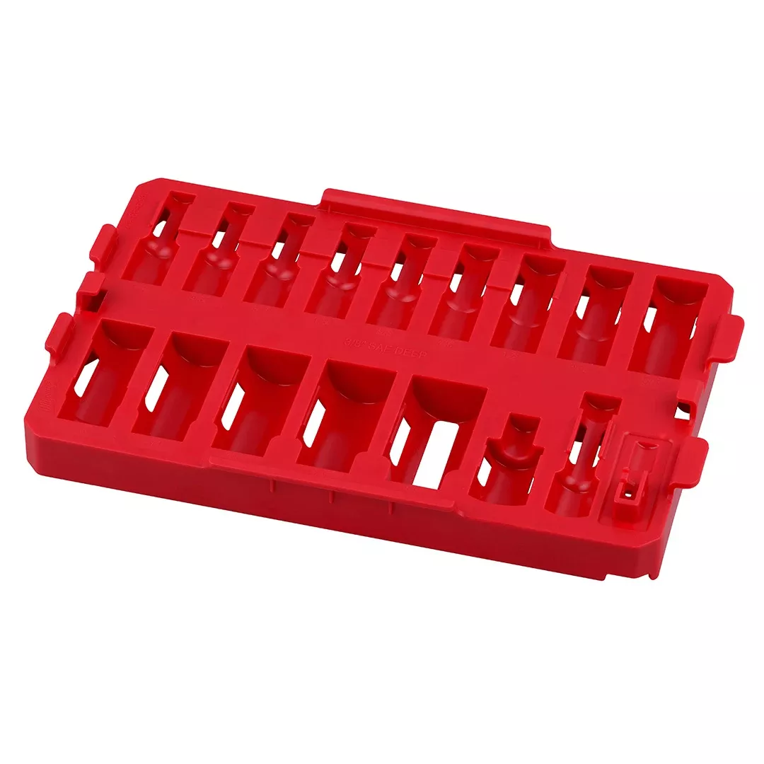 Milwaukee 17 Piece Impact Socket 3/8" Drive SAE Deep Socket Tray (Tray Only) 49-66-6830