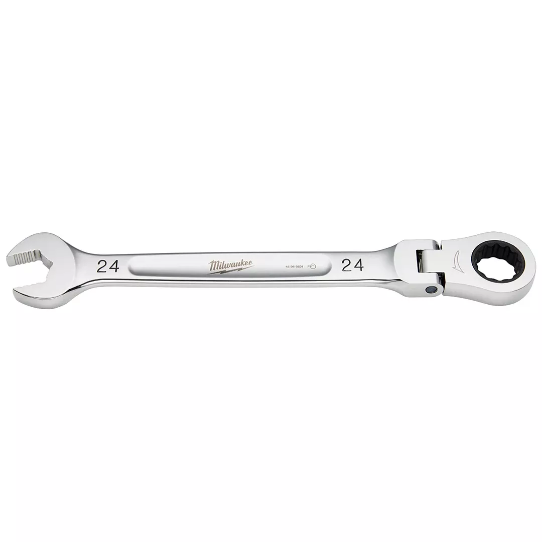 Milwaukee 24MM Metric Flex Head Ratcheting Combination Wrench 45-96-9624