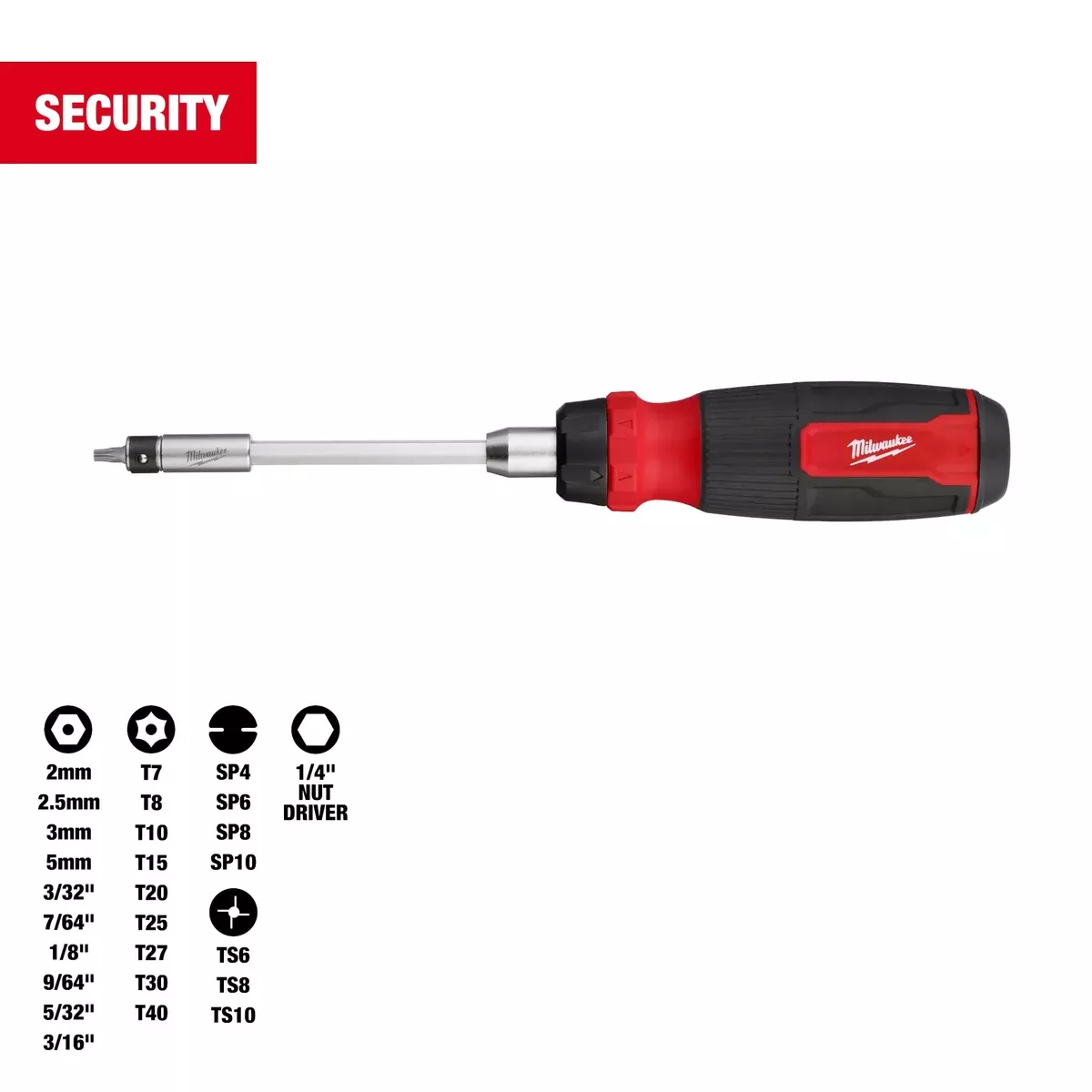 Milwaukee 27-in-1 Ratcheting Security Multi-Bit Screwdriver