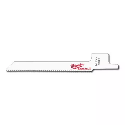 Milwaukee 3-5/8" 14 TPI SAWZALL Blade for Metal Scroll (5 PK)