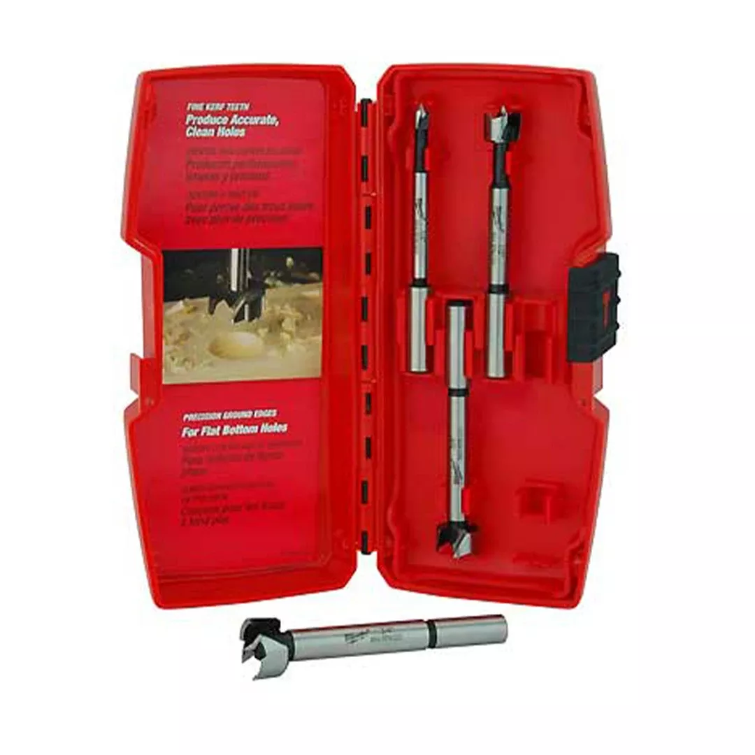 Milwaukee 4 Piece Forstner Bit Set 48-14-0004