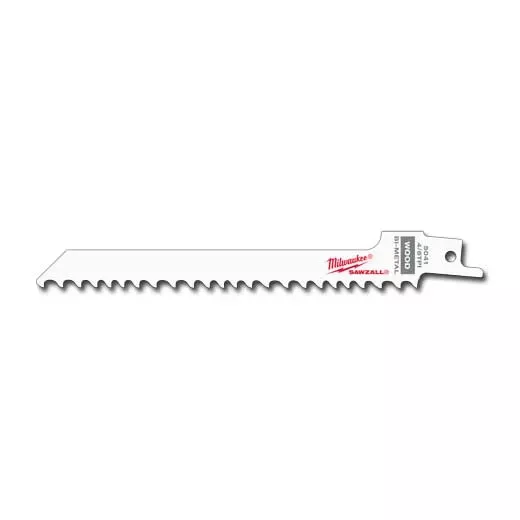 Milwaukee 6" 4/6 TPI SAWZALL Blade for Wood Scroll (5 PK)