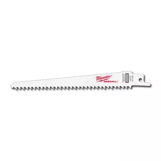 Milwaukee 6" 6 TPI Fleam Ground SAWZALL Blade for Clean Wood (5 PK)