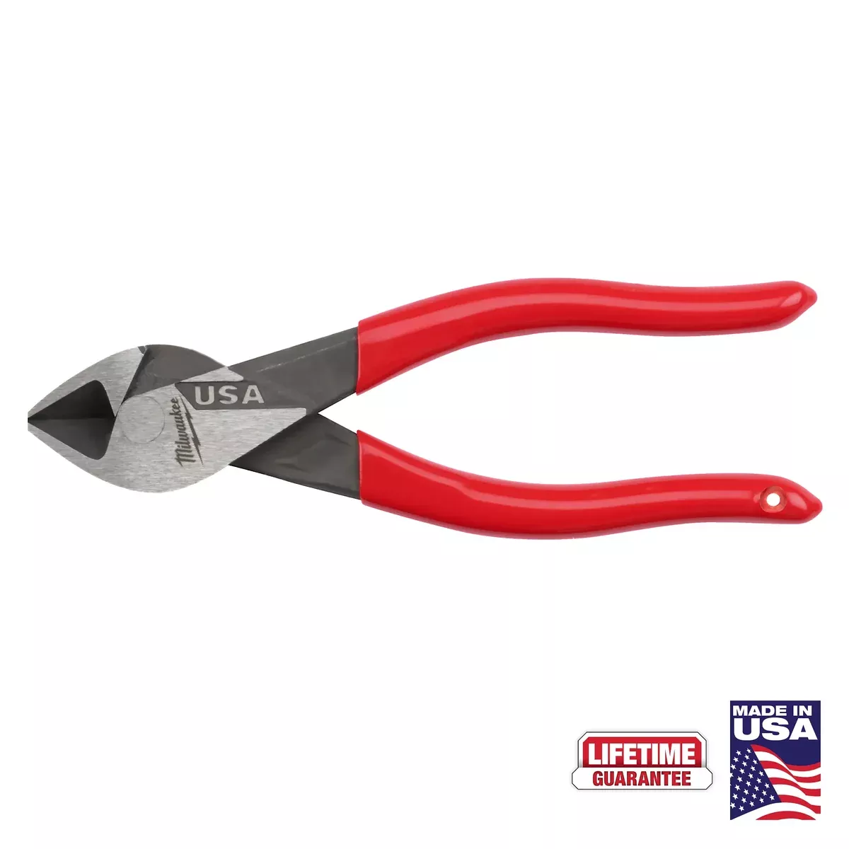 Milwaukee 6" Diagonal Dipped Grip Cutting Pliers (USA)