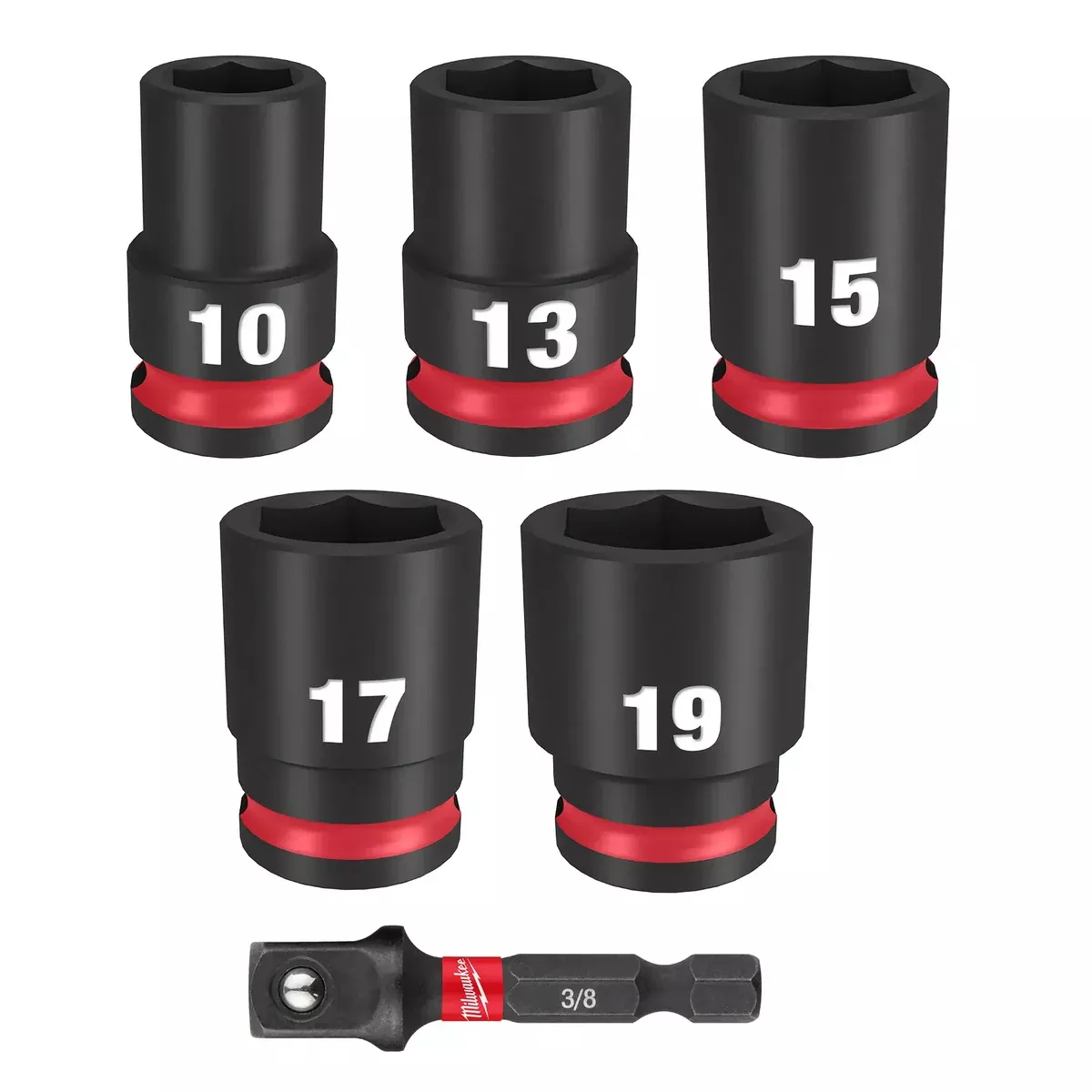 Milwaukee 6PC SHOCKWAVE™ Impact Duty 3/8" Drive Metric Standard Socket Set