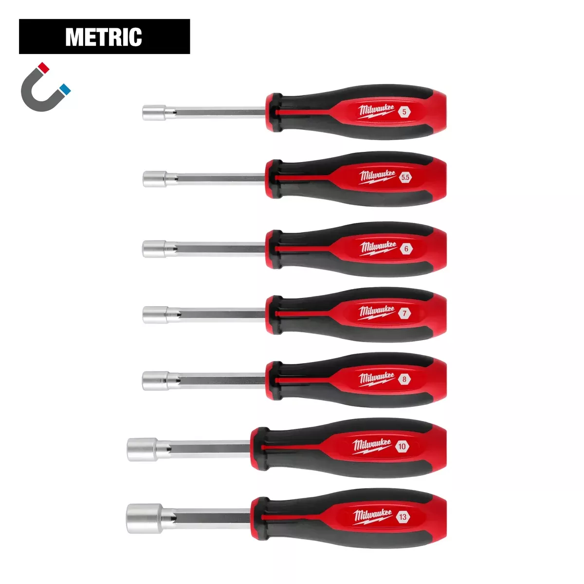 Milwaukee 7pc Metric HollowCore™ Magnetic Nut Driver Set
