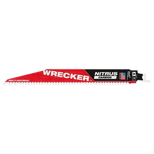 Milwaukee 9" WRECKER with NITRUS CARBIDE SAWZALL Blade