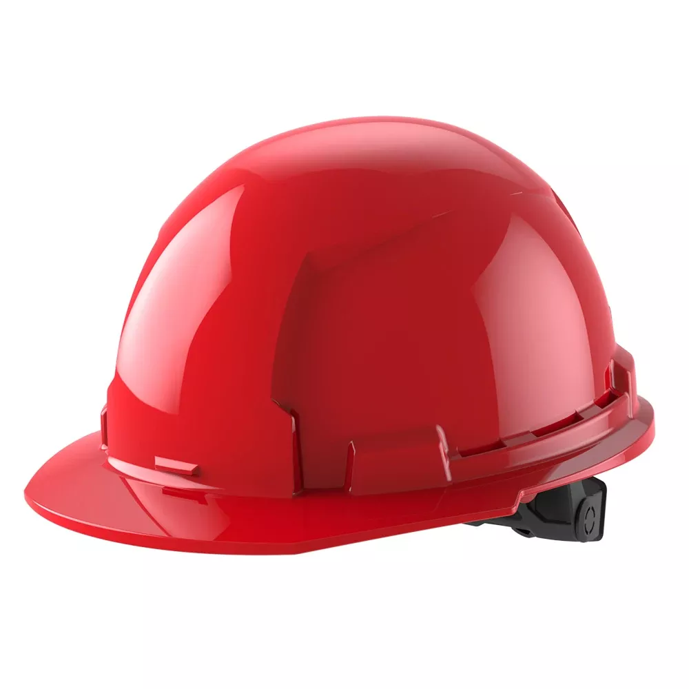 Milwaukee BOLT Hard Hat Unvented, Class E Front Brim 6pt Suspension - Red 48-73-1128