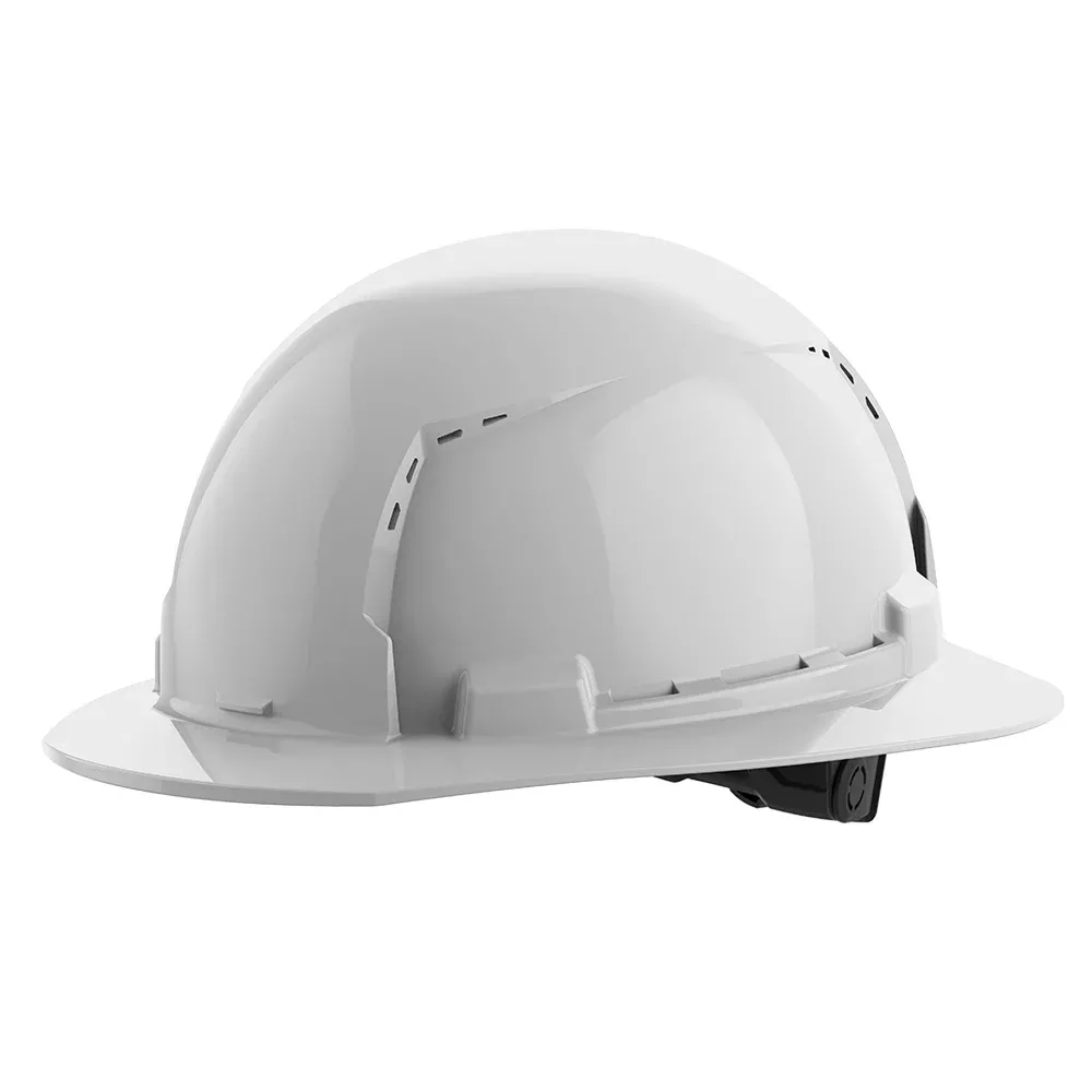 Milwaukee BOLT Hard Hat Vented, Class C Full Brim 6pt Suspension - White 48-73-1221