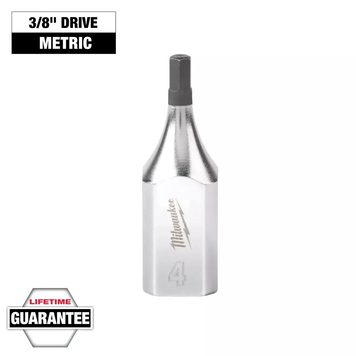 Milwaukee Hex Bit Sockets with FOUR FLAT Sides