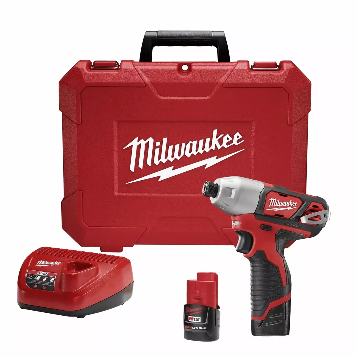 Milwaukee M12 1/4" Hex Impact Driver Kit M12 2462-22