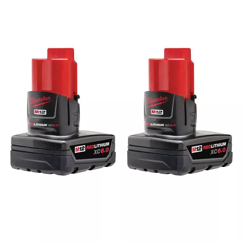 Milwaukee M12 REDLITHIUM XC6.0 Battery (2-Pack) 48-11-2462B
