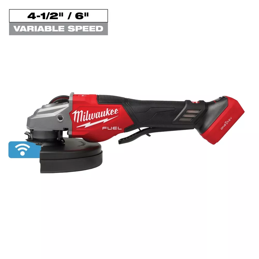 Milwaukee M18 FUEL 4-1/2"-7" Variable Speed Braking Grinder w/ Paddle Switch ONE-KEY (Bare Tool) 3674-20