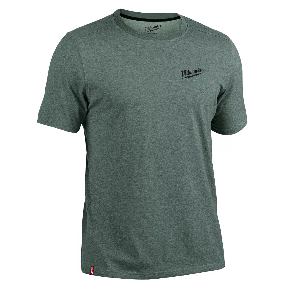 Milwaukee Men's FREEFLEX Hybrid Work Tee - Slate Green, Small 603E-S