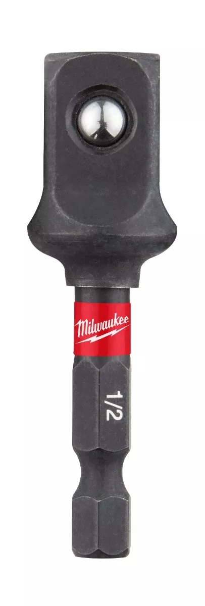 Milwaukee Shockwave Impact Duty 1/4" Hex To 1/2" Square Socket Adapter 48-32-5034