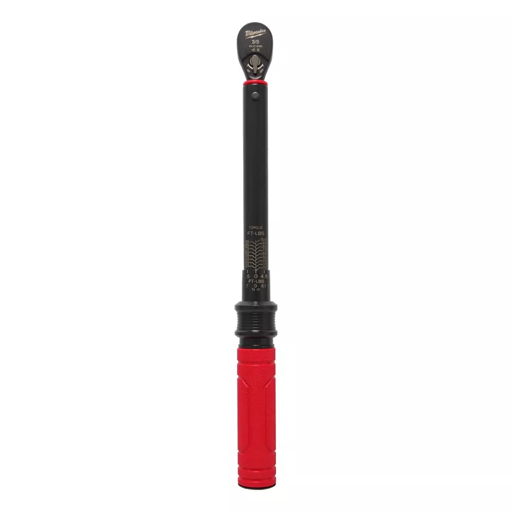 Milwaukee Tools 3/8” Drive Click Torque Wrench (20-100 ft·lbf) 48-22-9202