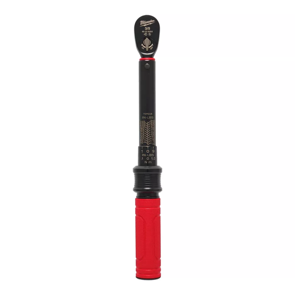Milwaukee Tools 3/8” Drive Click Torque Wrench​ (50-250 in·lbf) 48-22-9201