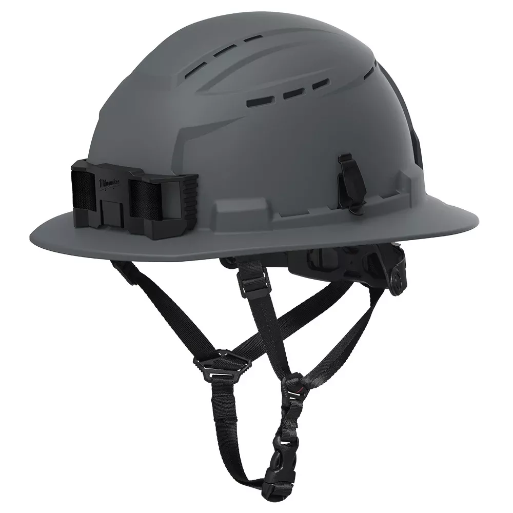 Milwaukee Tools BOLT™ Gray Full Brim Vented Safety Helmet – Type 2, Class C 48-73-1664