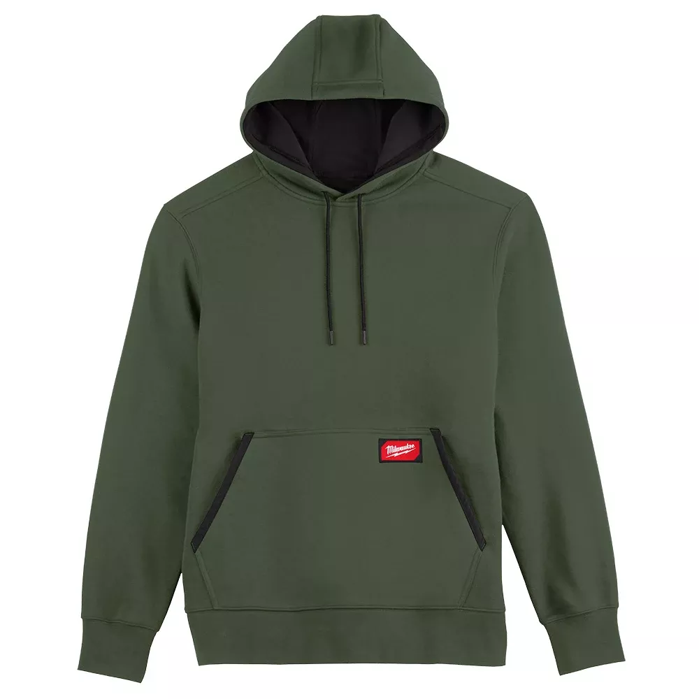 Milwaukee Unisex FREEFLEX Midweight Pullover Hoodie - Green, Small 351E-S