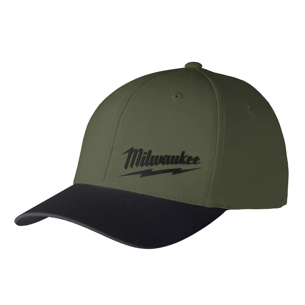 Milwaukee Workskin Fitted Hat - Green, Small/Medium 507E-SM