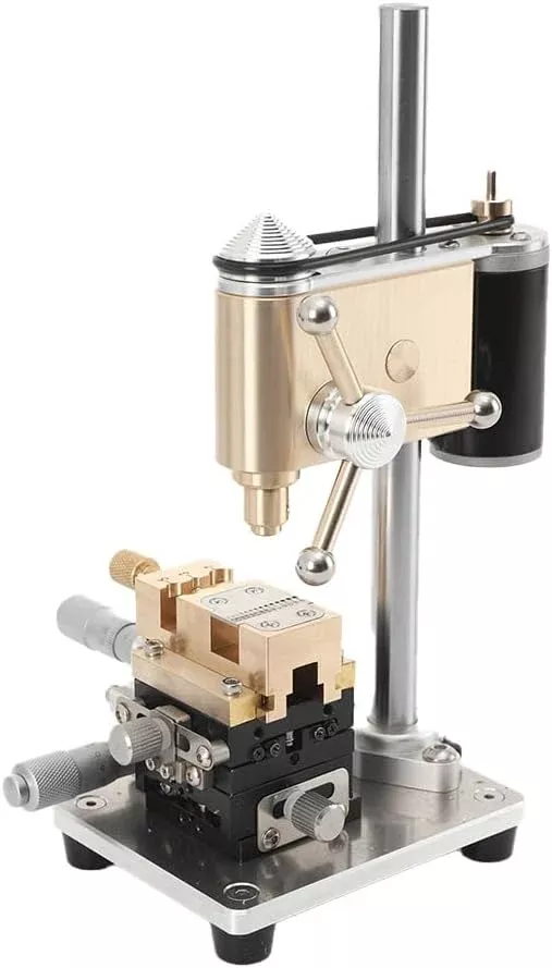 Mini Benchtop Drill Press, Precision Watch drill, Speed Adjustable, Watch Repair Equipment, Industrial Grade Bench Structure 1-3mm