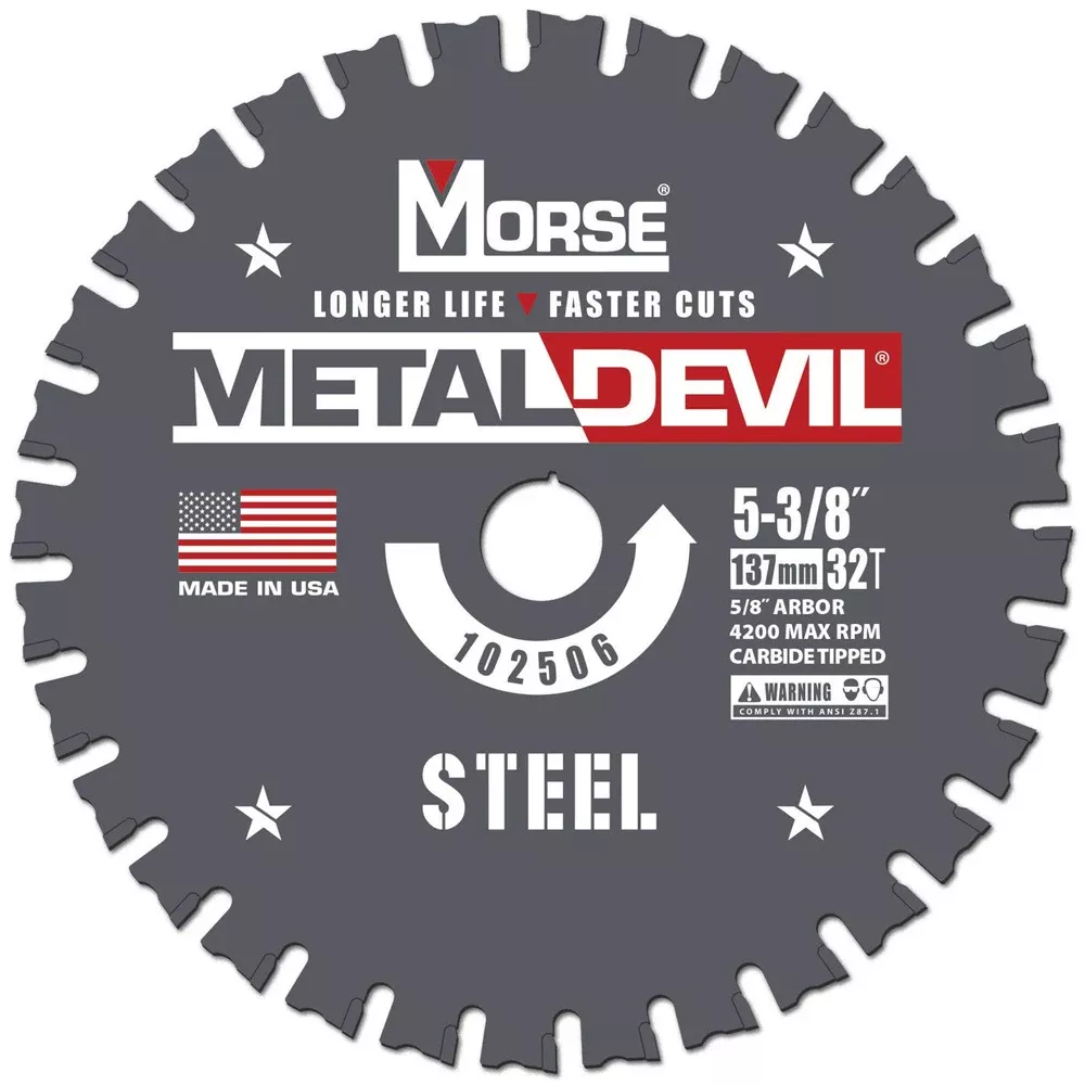 MK Morse Metal Devil Steel Portable Circular Saw Blade CSM5383258FSC
