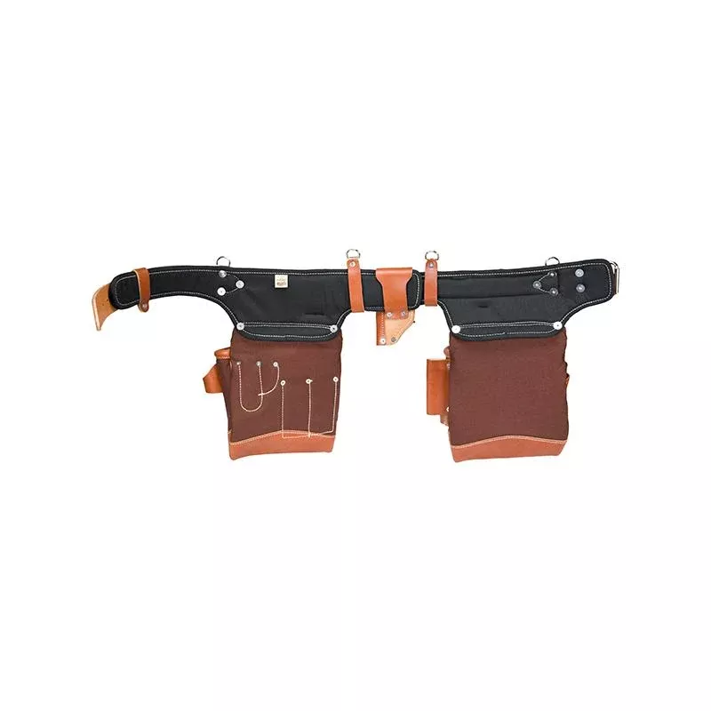 Occidental Leather 9855 Adjust-to-Fit Fat Lip Tool Bag Set - Cafe