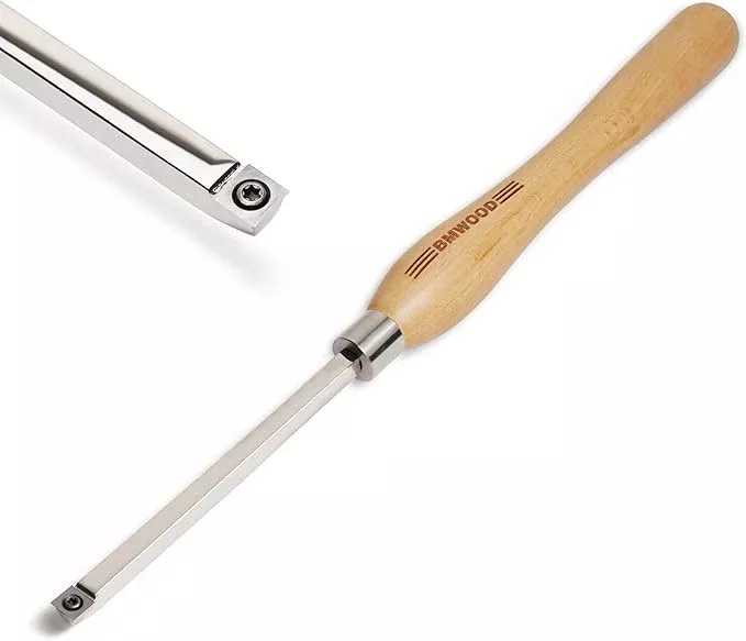 Overall length 18 3/4" Carbide Tipped Rougher Chisel For Woodturning, Beech handle length: 12 1/2", Tool bar length: 6 1/4", with 11 * 11 * 2mm TCT SQUARE BLADE
