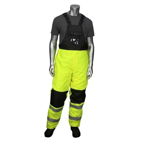 PIP Safety ANSI Class E Insulated Bib Pants W/ Removeable Bib & Suspenders