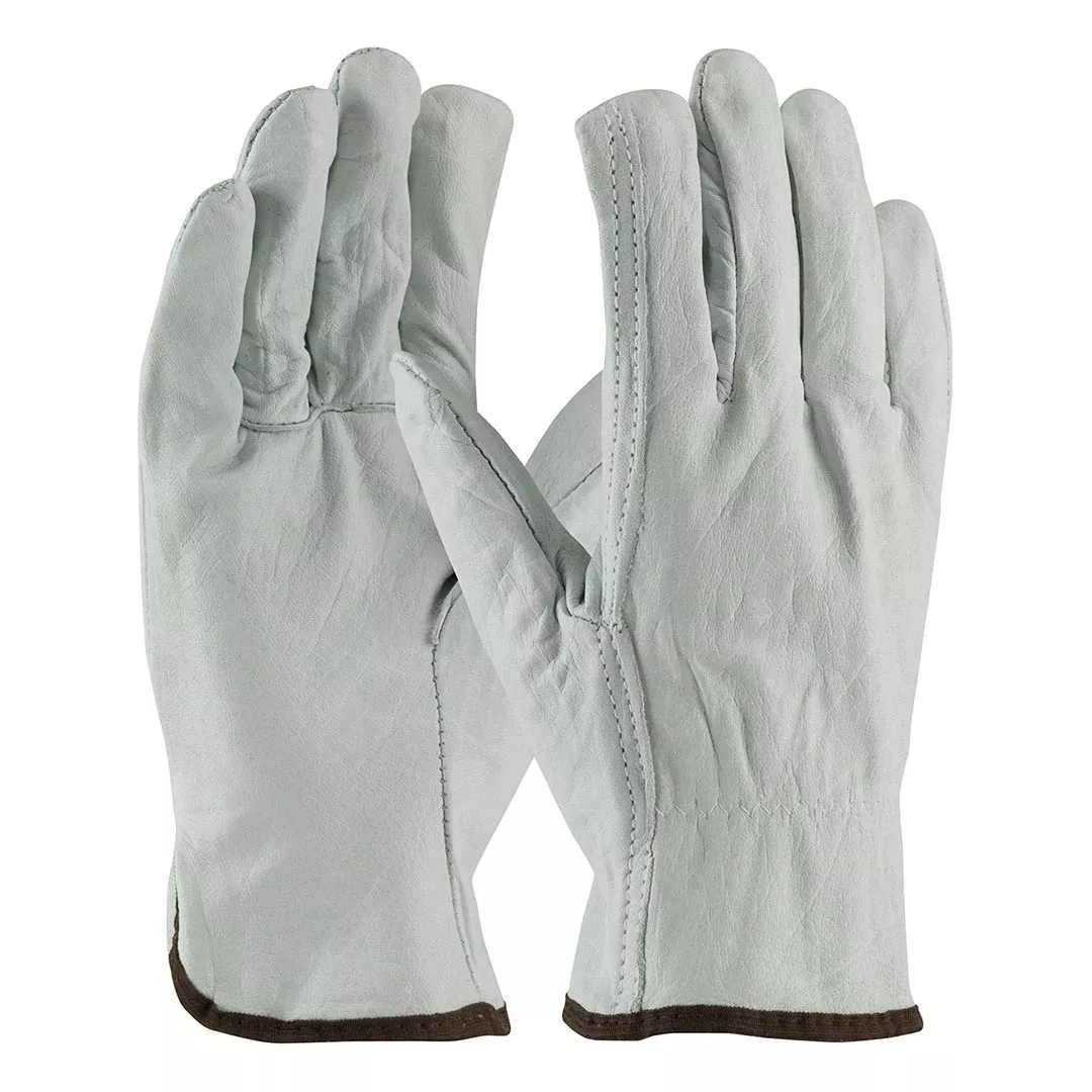 PIP Top Grain Cowhide Leather Straight Thumb Drivers Glove (12 Pack)