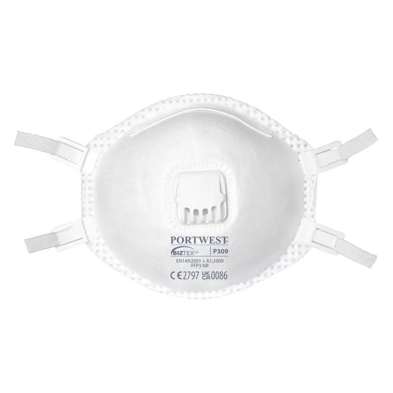 Portwest FFP3 Valved Respirator – Blister Pack (2) White