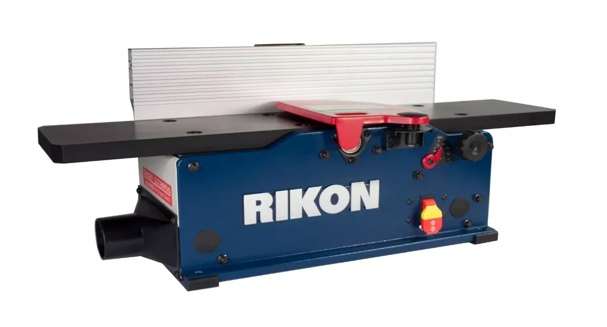 RIKON 6" Bench Top Jointer w/ Helical Style Cutter Head & SP Coated Aluminum Table