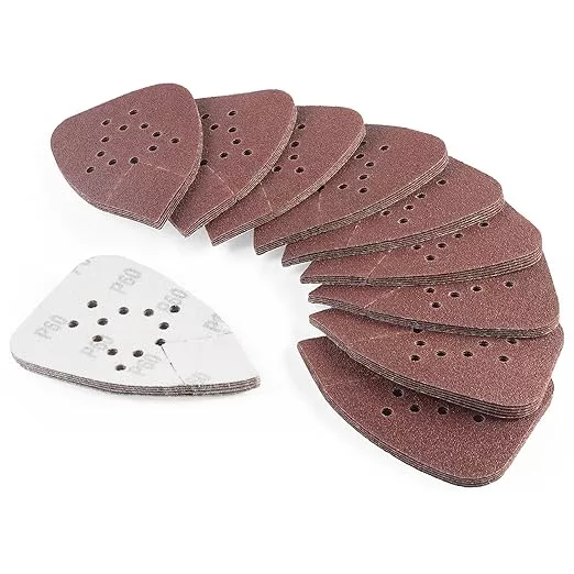 S SATC Mouse Sander Sandpaper 50PCS Mouse Sanding Pads 12 Holes Hook and Loop Sandpaper 220 Grit Detail Palm Sand Paper