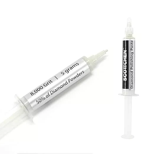 SCOTTCHEN Diamond Polishing Paste,8,000 Grit 0-2 Microns Lapping Compound with 50% Concentration of Diamond Powders for Jewelry, Metal, Ring, Glass, Coin,etc.-5 Gram