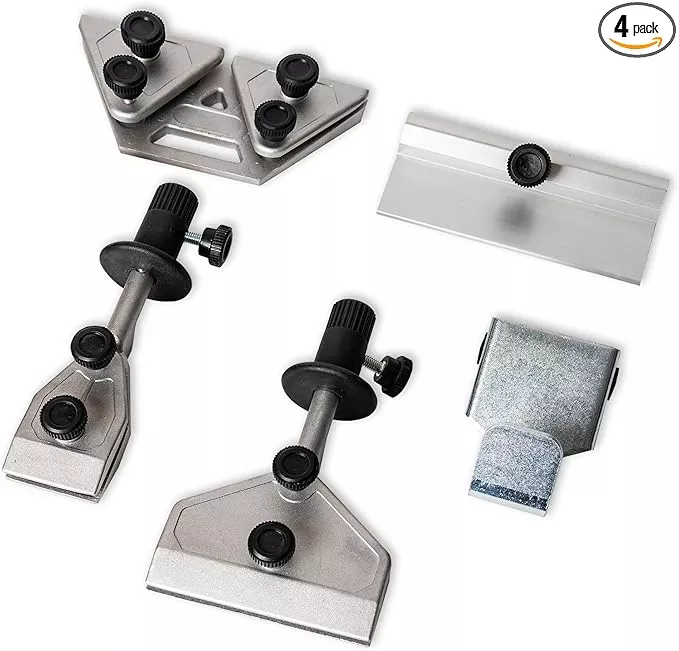 Sharpening Accessory Kit for Wet Sharpening System, Long knife Jig, Short Knife JIg, Axe Jig, and scissors jig, Compatible with Tormek, Wen, KFMK, Bucktool, Jet Wet Sharpener and Bench Grinders