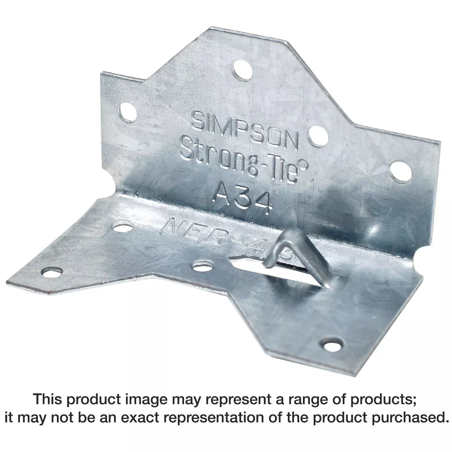Simpson Strong-Tie A34SS 1-7/16-in. x 2-1/2in. Stainless-Steel Framing Angle