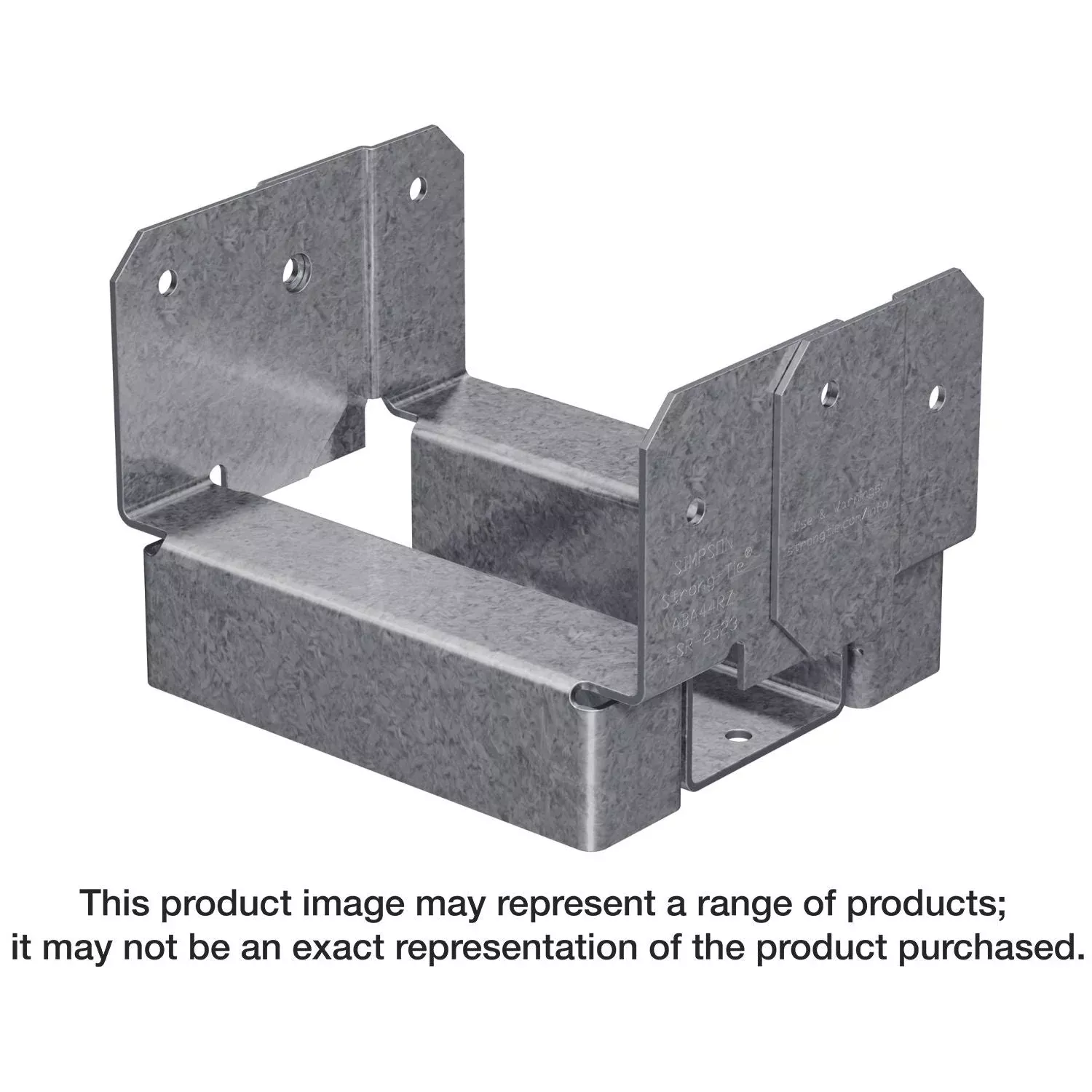 Simpson Strong-Tie ABA44RZ ABA ZMAX Galvanized Adjustable Standoff Post Base for 4x4 Rough