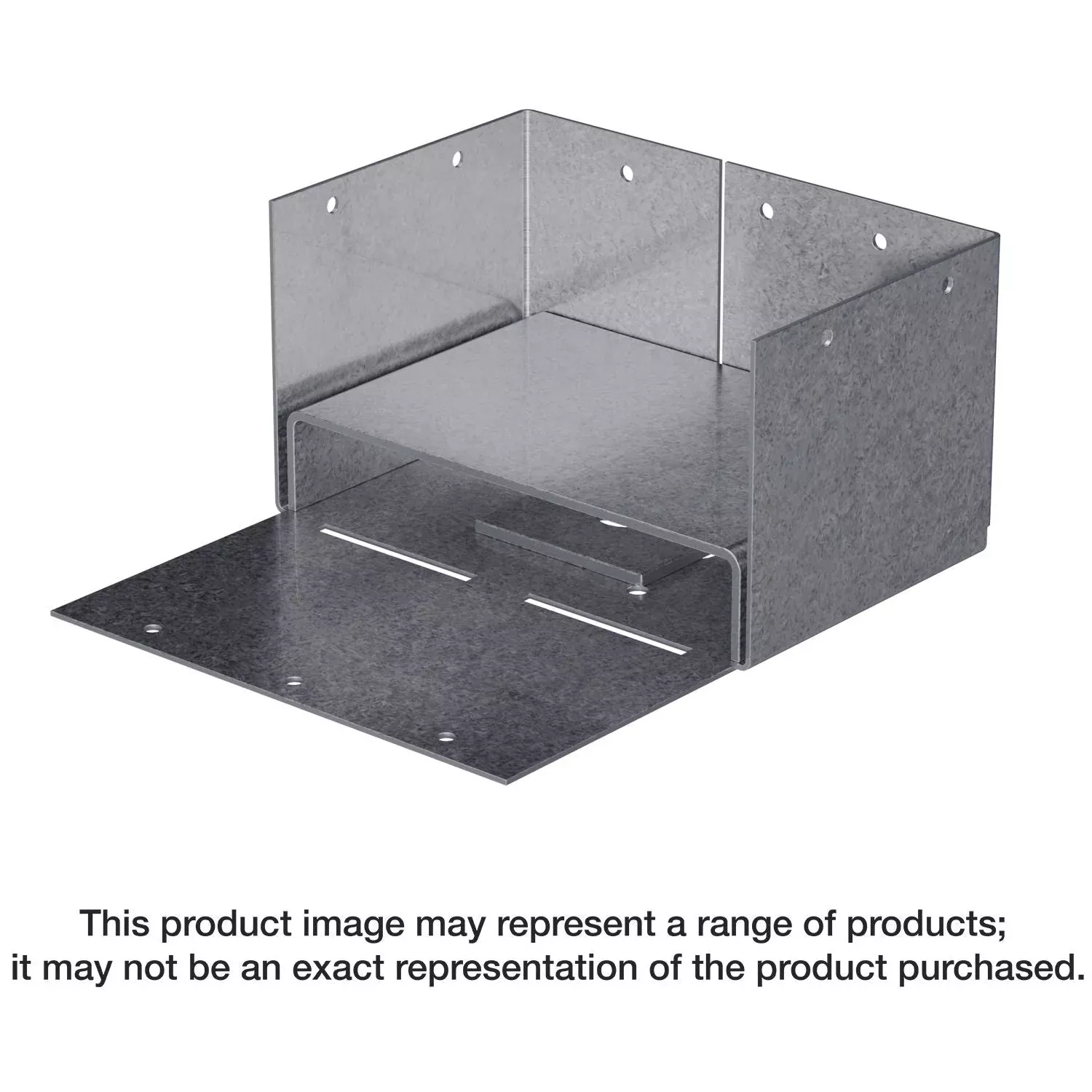 Simpson Strong-Tie ABW46RZ ABW ZMAX Galvanized Adjustable Post Base for 4x6 Rough