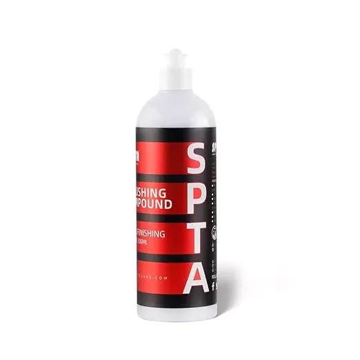 SPTA Polishing Compound Car Scratch & Swirl Remover Rubbing Compound & Finishing Polish Buffing Compound Swirl Remover for Cars Automotive Paint Correction (16oz Medium Cut Polishing Compound)