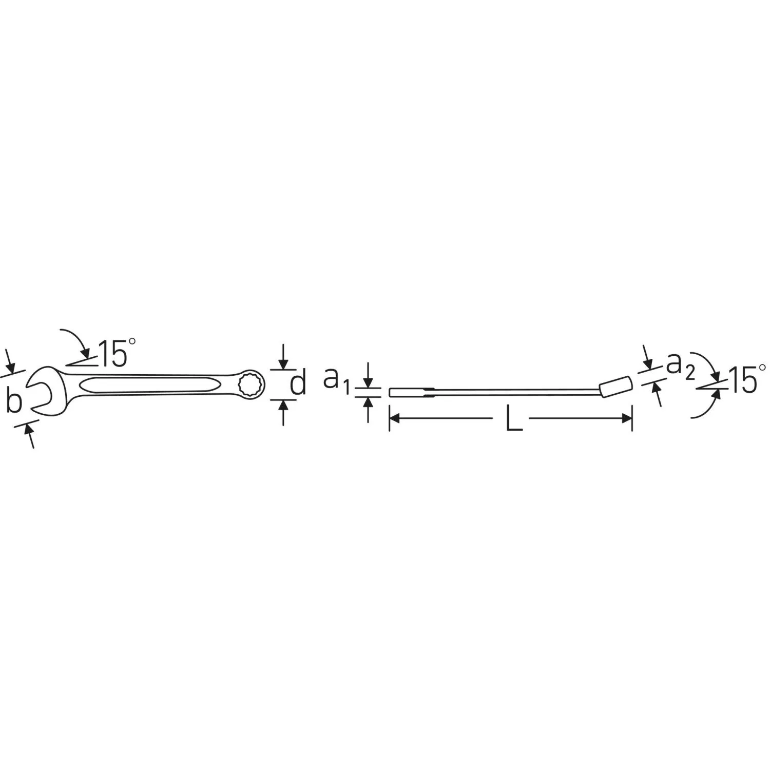 Stahlwille 40487272 13a Combination Spanner, 2"