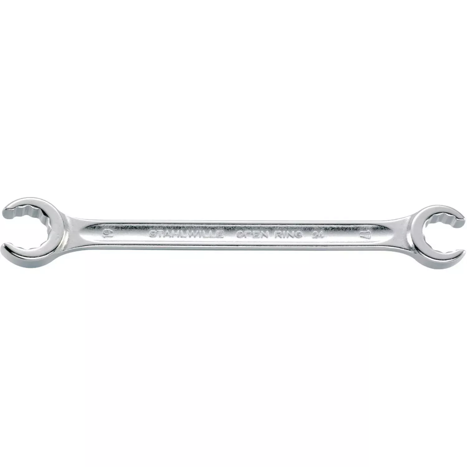 Stahlwille 41081719 24 Double ended open ring Spanner, 17 x 19 mm