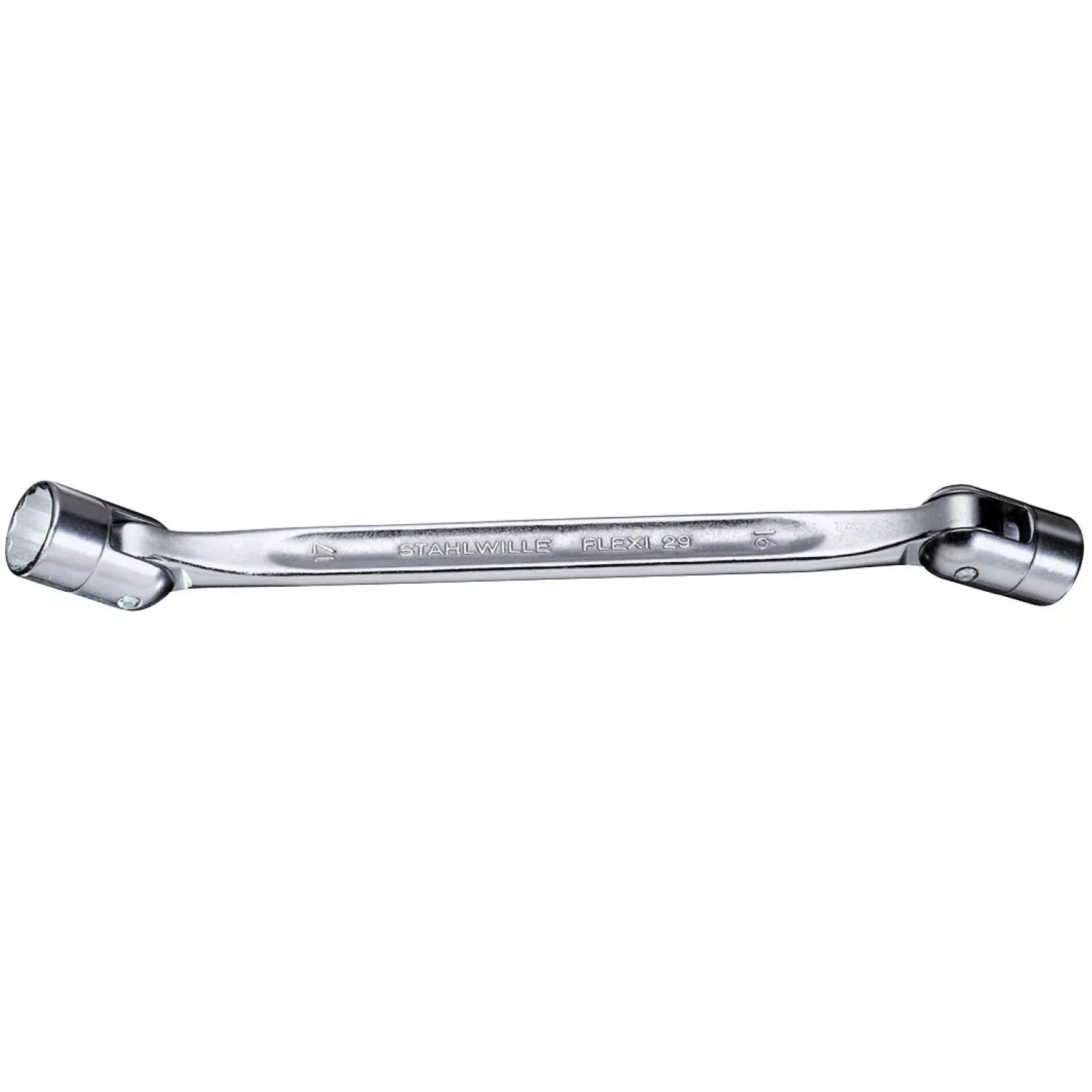 Stahlwille 43011617 29 Double ended flexi-joint Spanner, 16 x 17 mm