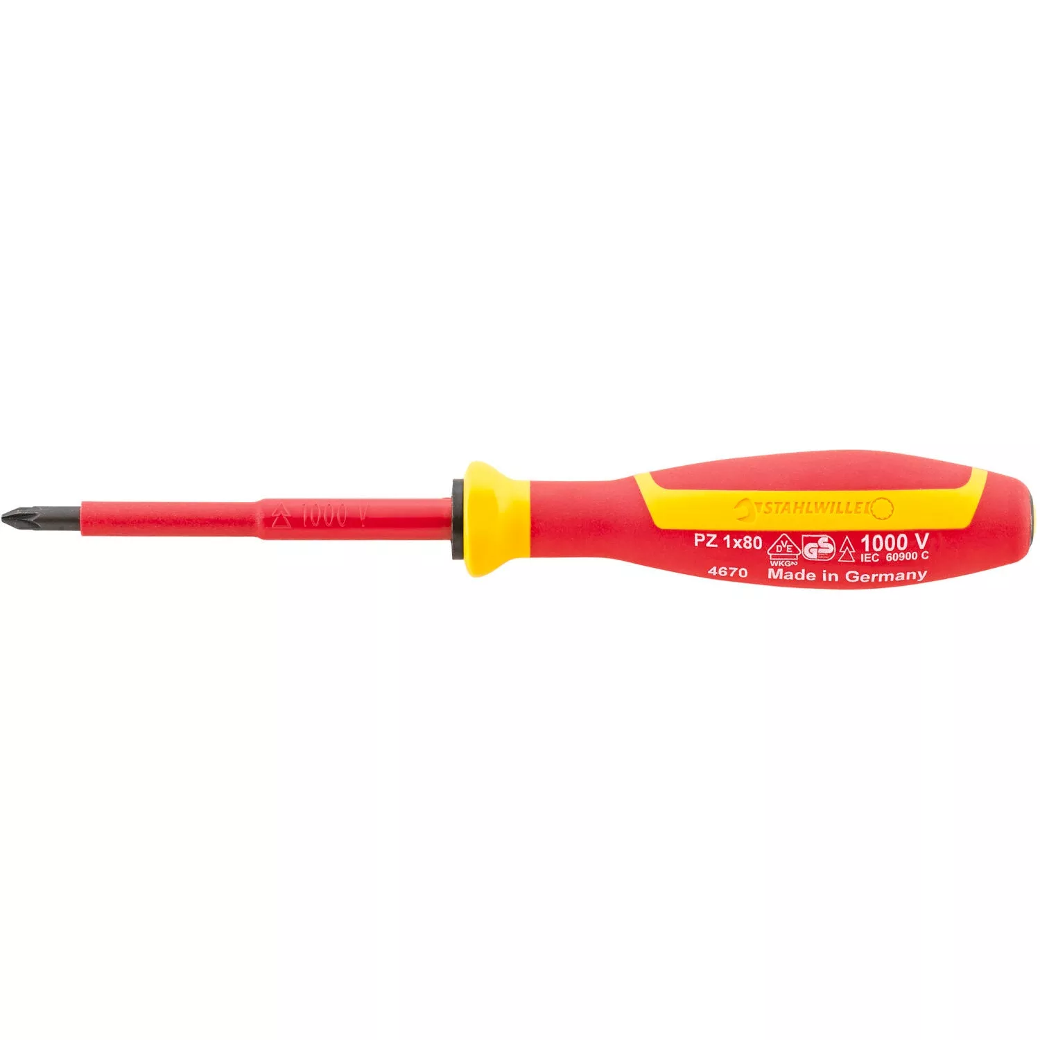 Stahlwille 46703000 4670 VDE DRALL+ #0Pozidriv Screwdriver