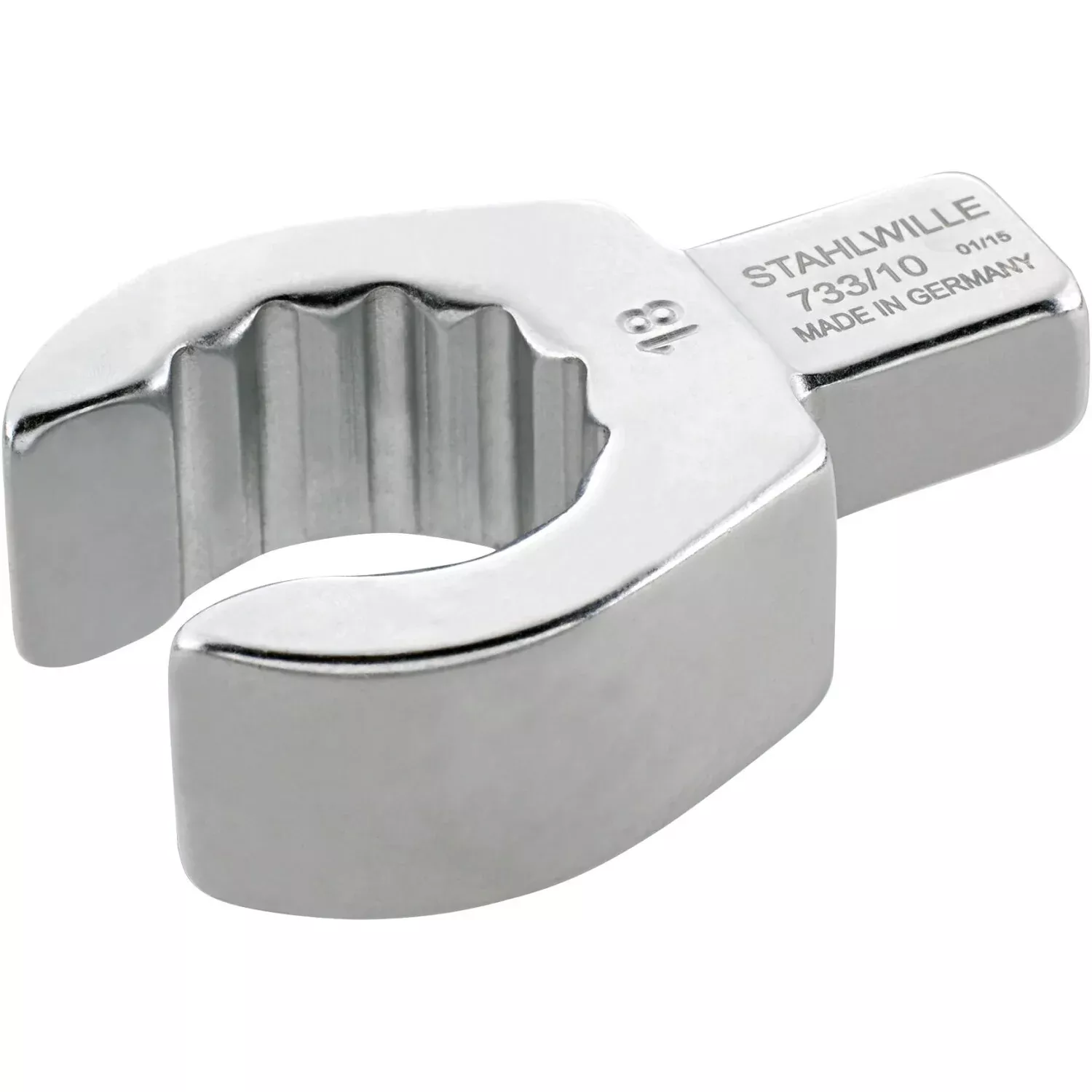 Stahlwille 58231018 Spanner 733/10 Open ring insert tool 18 mm, 9x12 mm