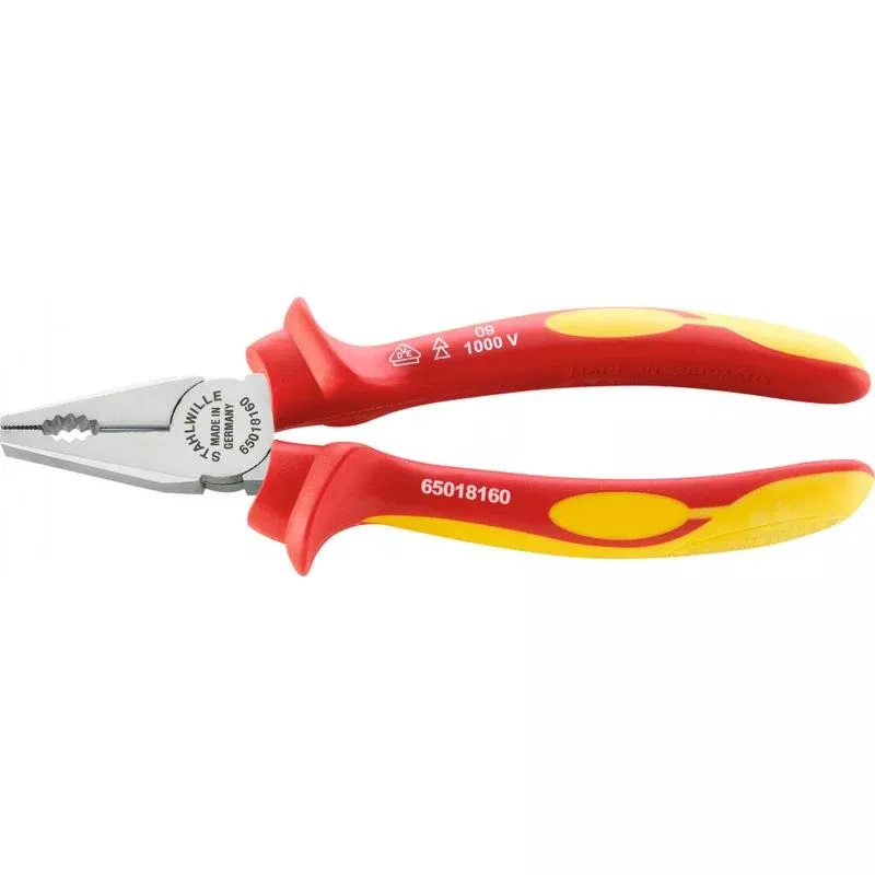 Stahlwille 65018180 6501 VDE combination pliers, 180 mm