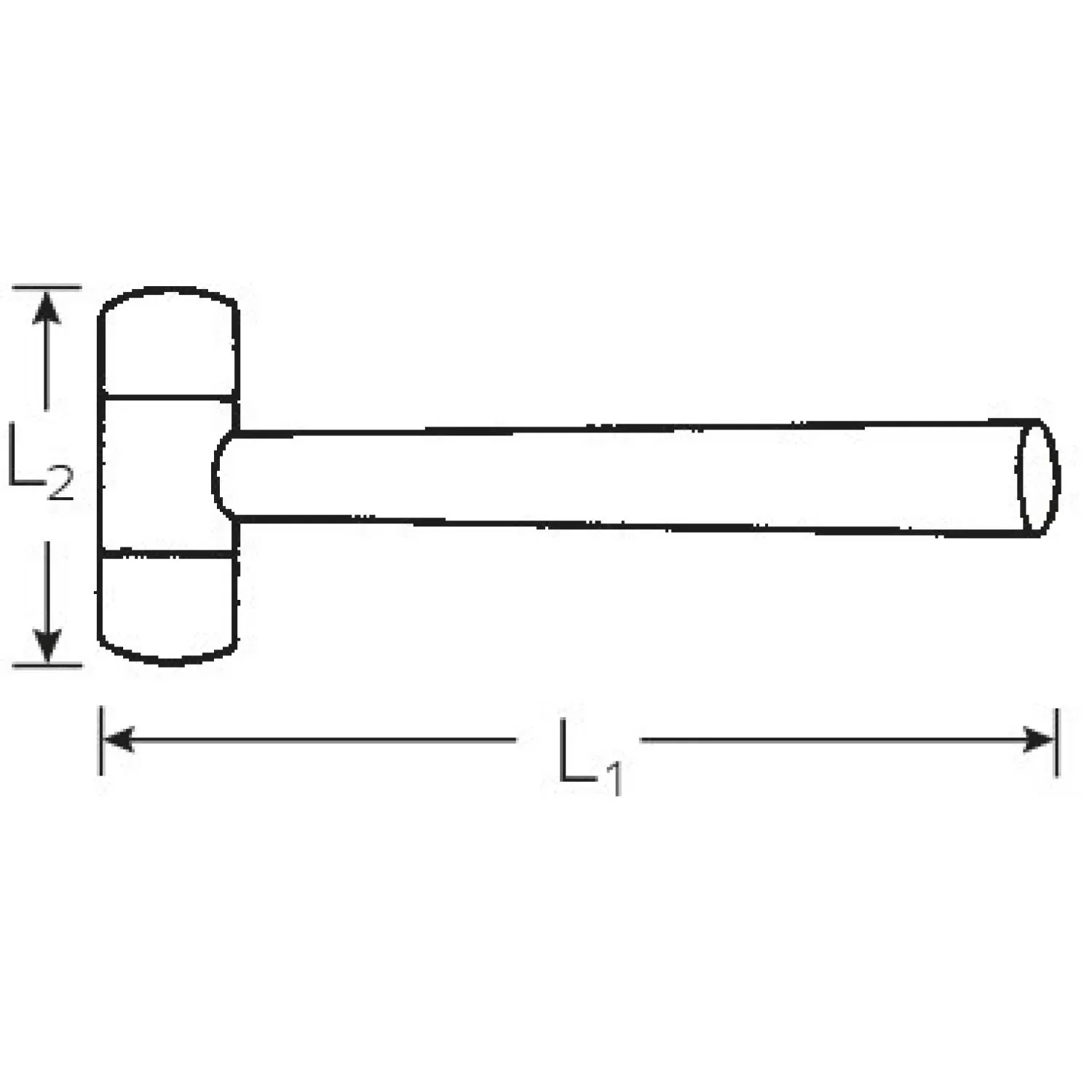 Stahlwille 70140002 10940 Rubber composition hammer- 65 mm