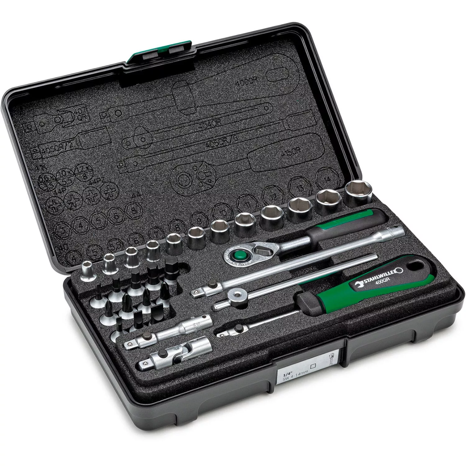 Stahlwille 96011182 Socket set 1/4" - 30 Pieces
